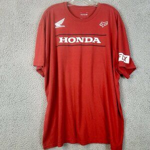 Fox Racing Shirt Size XXL Honda  Motocross Biker T Shirt
